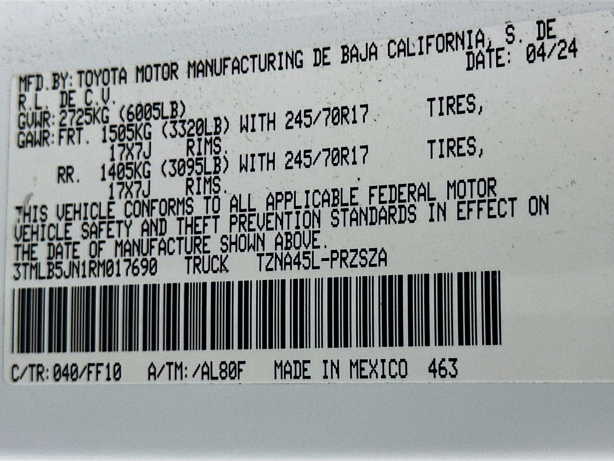Used 2024 Toyota Tacoma SR5 image 12