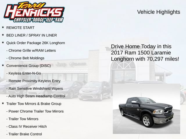Used 2017 RAM 1500 Laramie Longhorn AWD/4WD image 4