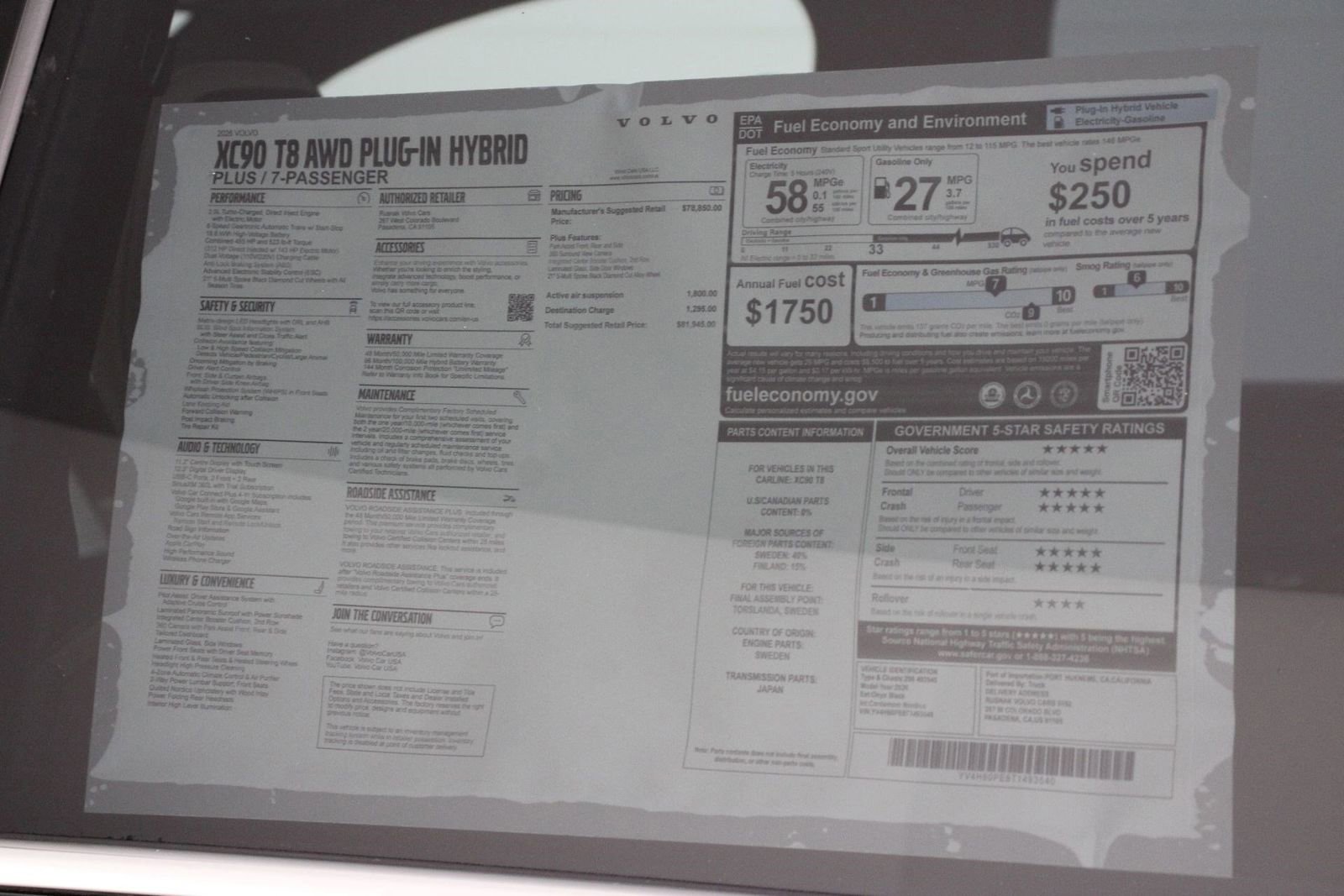 New 2026 Volvo XC90 T8 Plus image 18