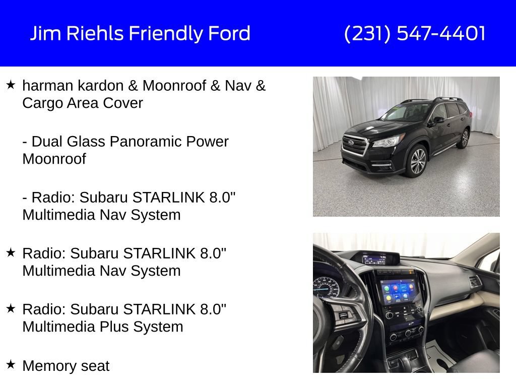 Used 2019 Subaru Ascent Limited w/ Popular Package #3 AWD/4WD image 12