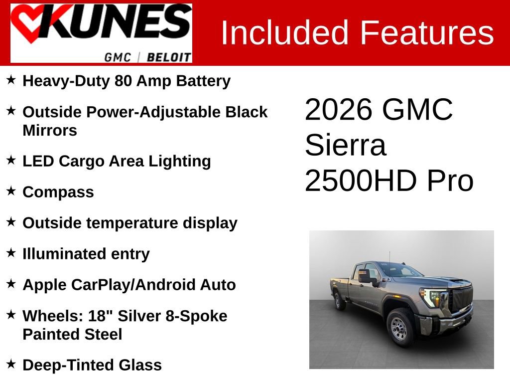 New 2026 GMC Sierra 2500 Pro w/ Convenience Package image 3