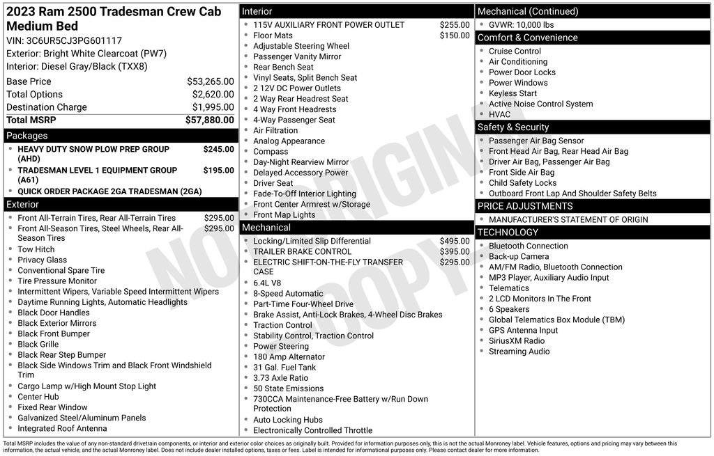 Used 2023 RAM 2500 Tradesman image 51