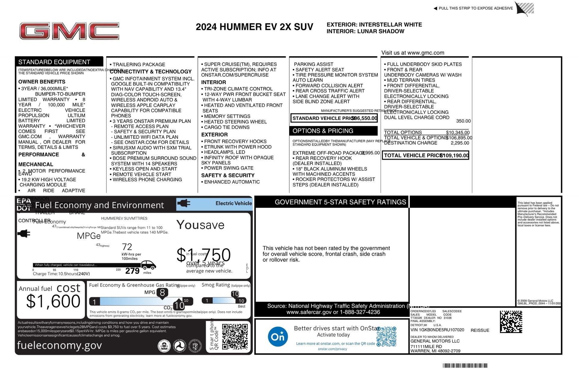 Used 2024 GMC Hummer EV 2X w/ Extreme Off-Road Package image 80