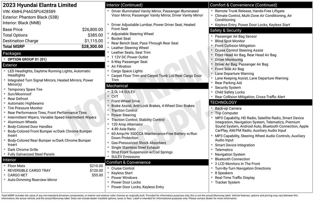 Certified 2023 Hyundai Elantra Limited FWD image 6