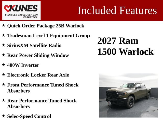 New 2027 RAM 1500 Warlock AWD/4WD image 3