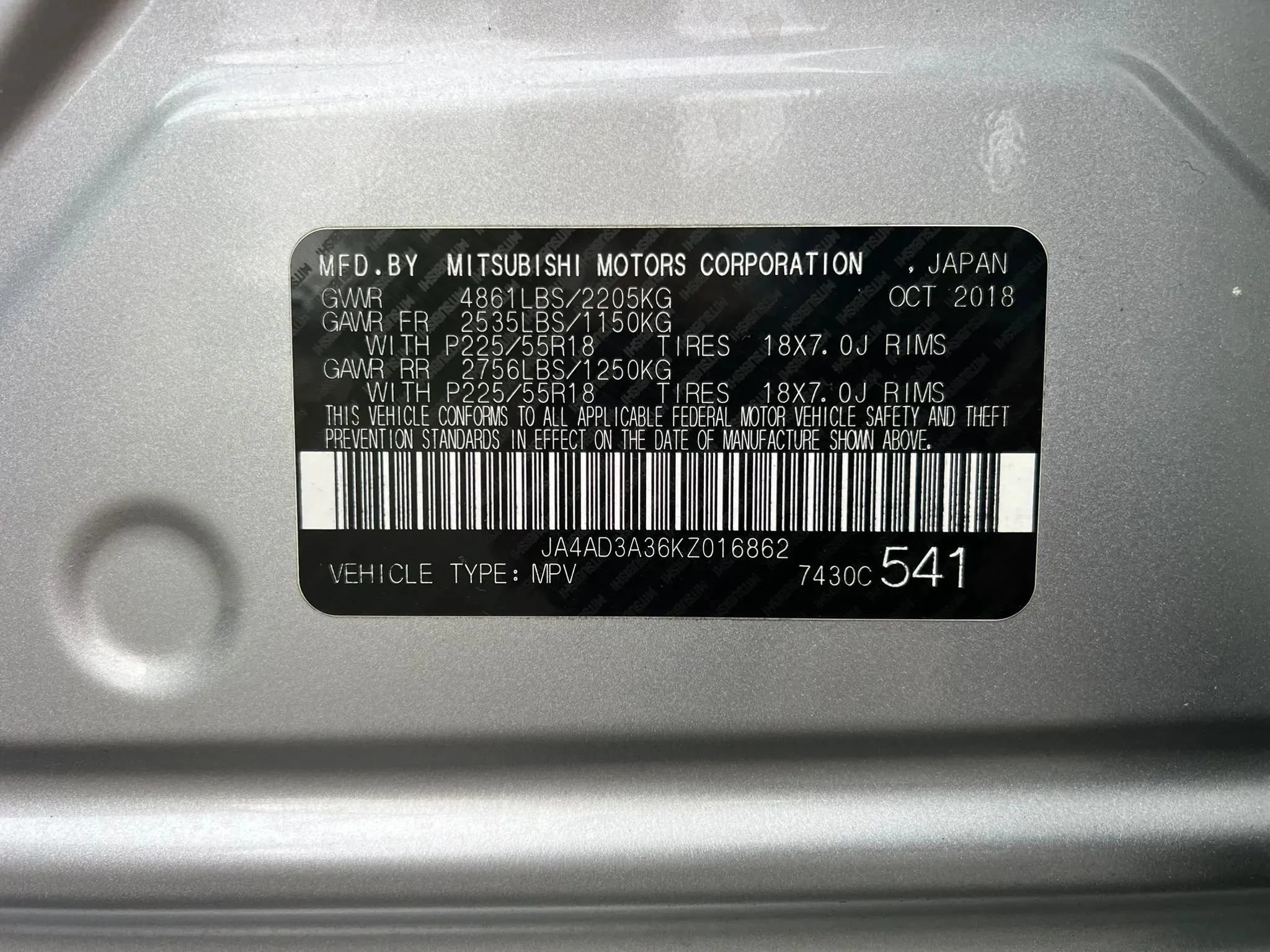 Used 2019 Mitsubishi Outlander SE FWD image 46