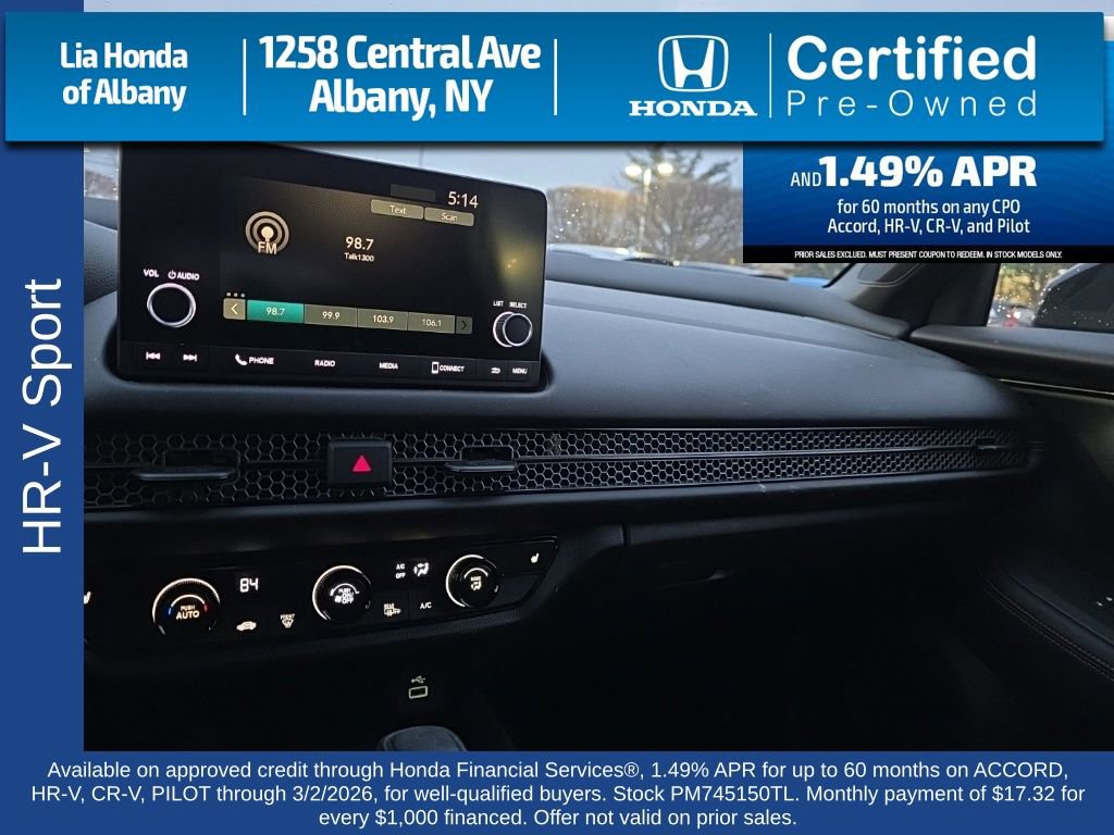 Certified 2023 Honda HR-V Sport image 20