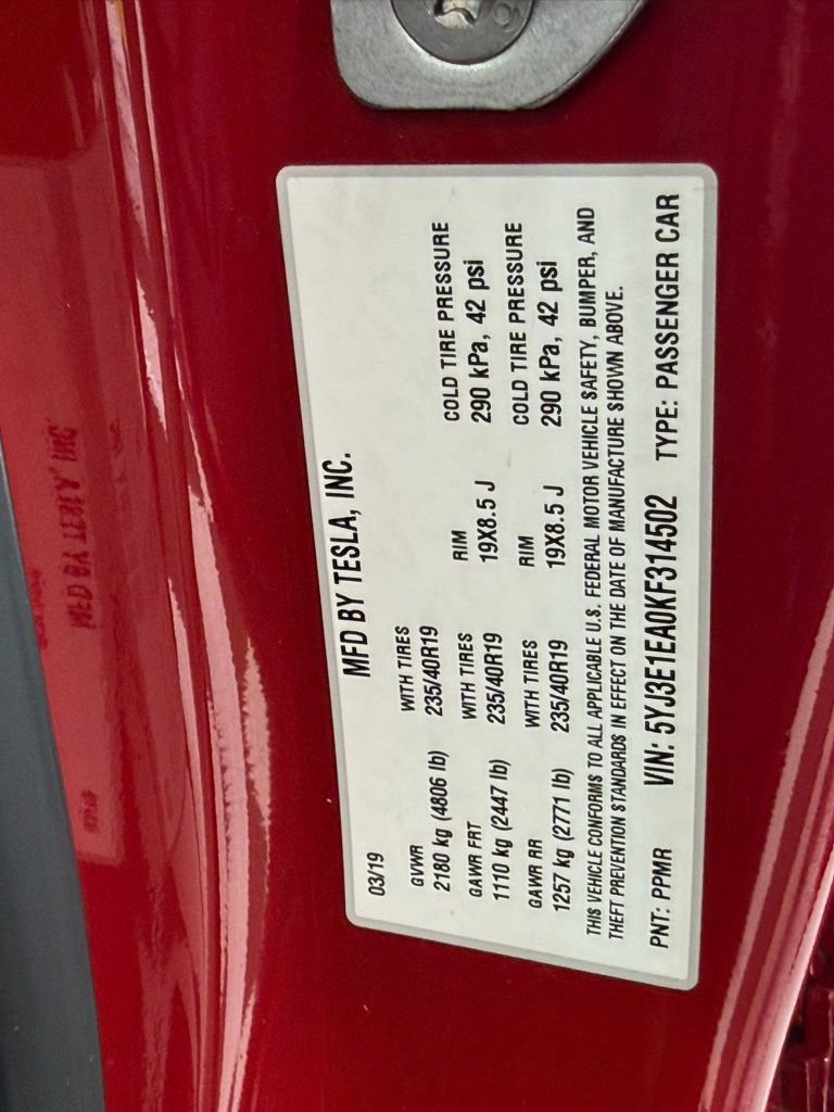 Used 2019 Tesla Model 3 Long Range RWD image 36