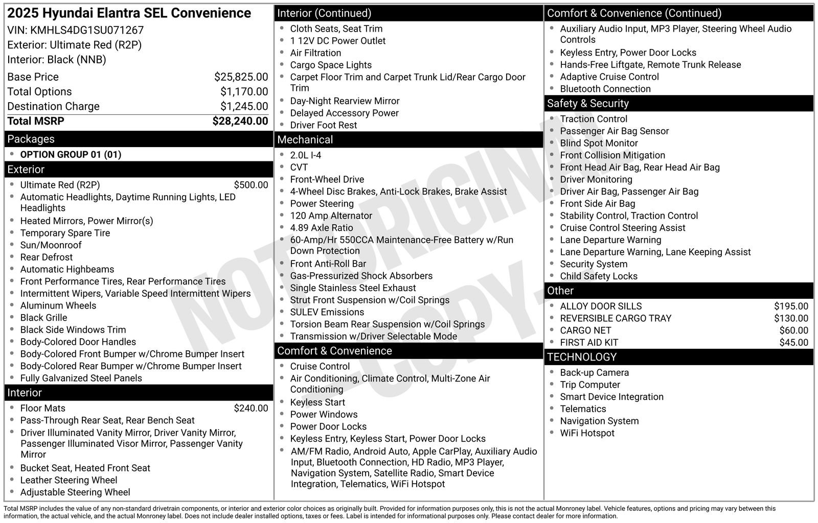 Certified 2025 Hyundai Elantra SEL FWD image 29