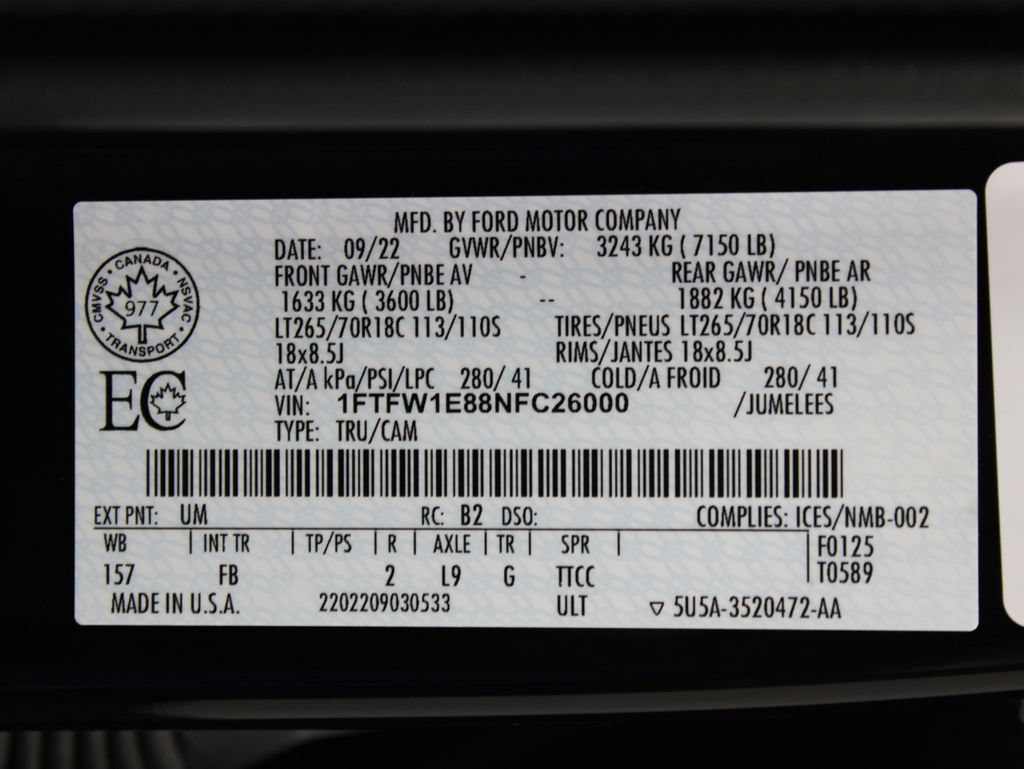 Used 2022 Ford F150 XLT w/ Equipment Group 302A High AWD/4WD image 70