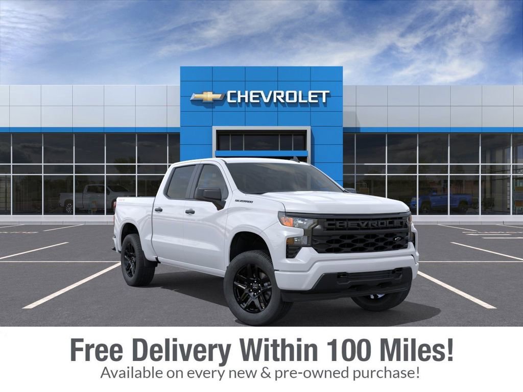 New 2026 Chevrolet Silverado 1500 Custom w/ LPO, Dark Essentials Package AWD/4WD image 1