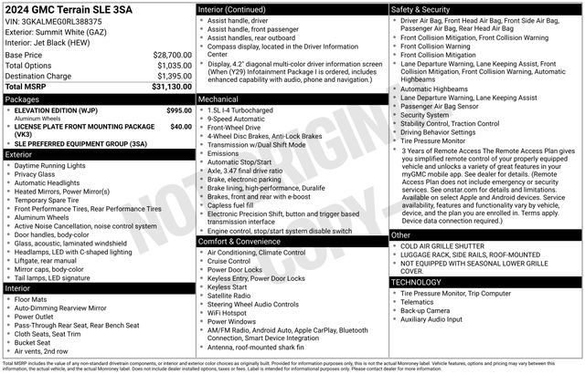 Certified 2024 GMC Terrain SLE w/ Elevation Edition image 20