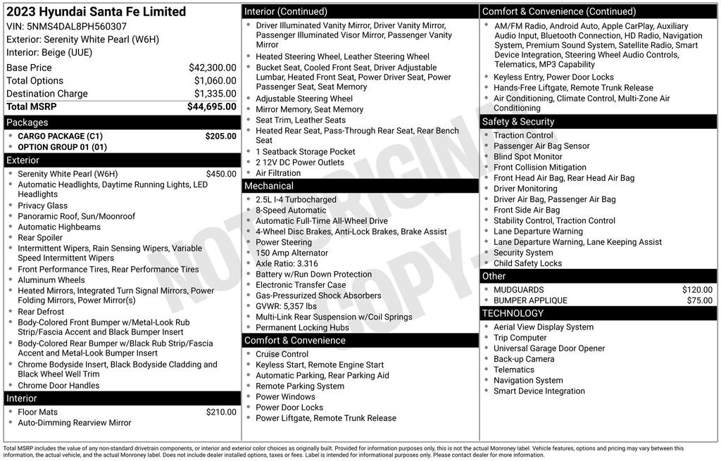 Used 2023 Hyundai Santa Fe Limited w/ Cargo Package AWD/4WD video 2