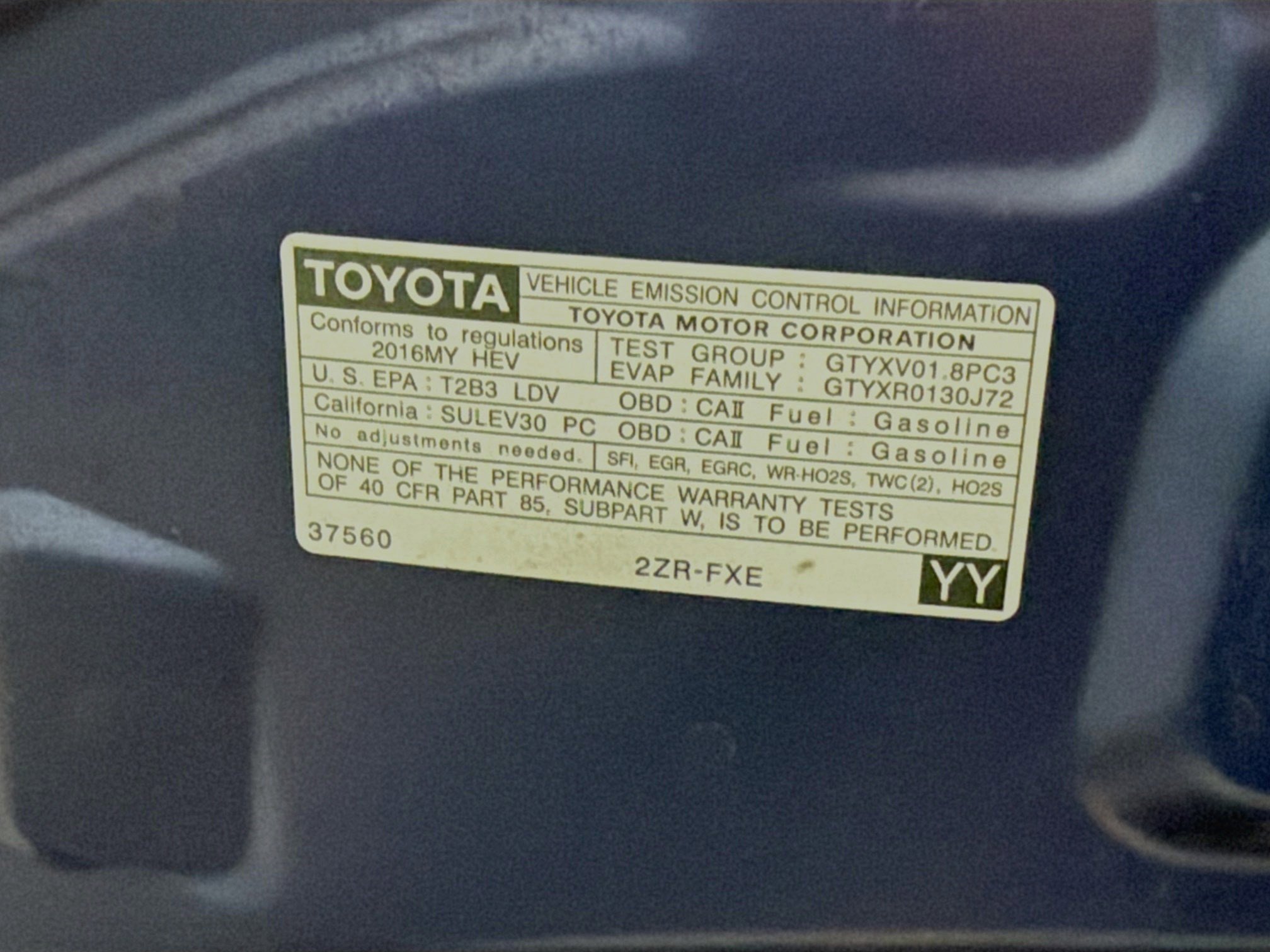 Used 2016 Toyota Prius Two w/ Preferred Accessory Package FWD image 17