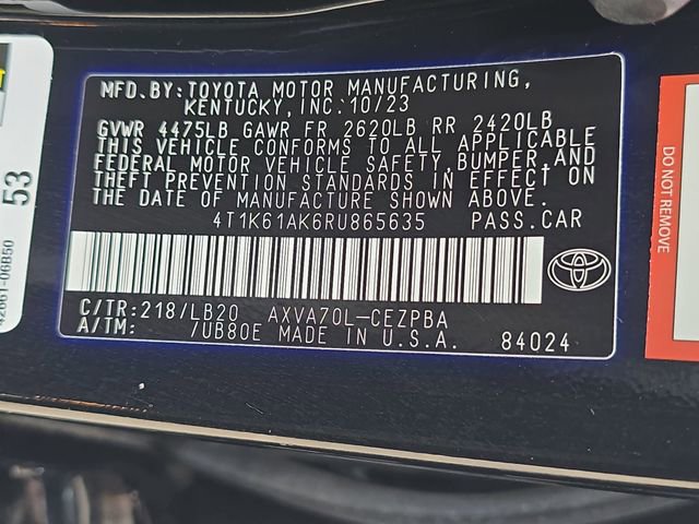 Used 2024 Toyota Camry XSE FWD image 35