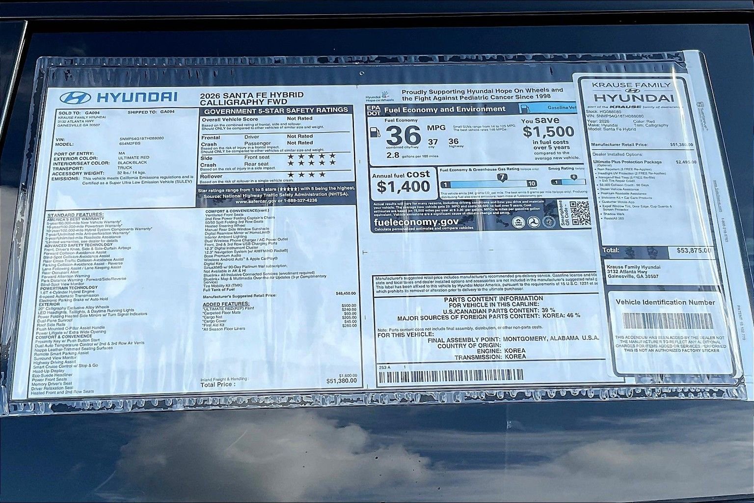 New 2026 Hyundai Santa Fe Calligraphy FWD image 14