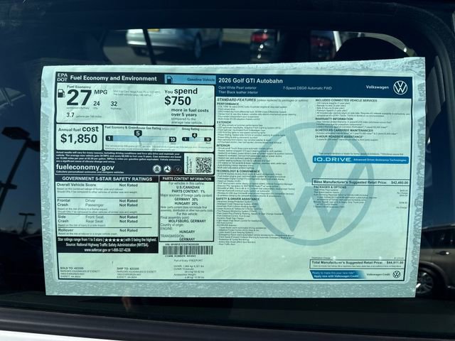 New 2026 Volkswagen GTI Autobahn image 32