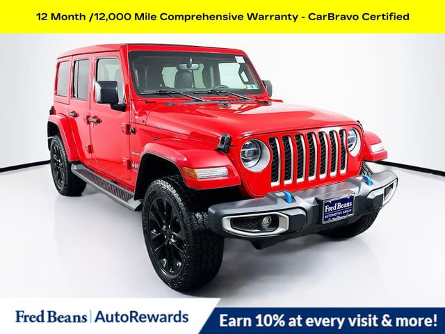 Used 2022 Jeep Wrangler Unlimited Sahara 4xe w/ Cold Weather Group video 1