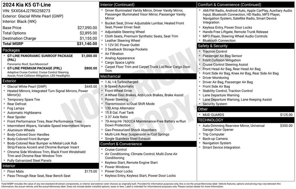 Used 2024 Kia K5 GT-Line image 5