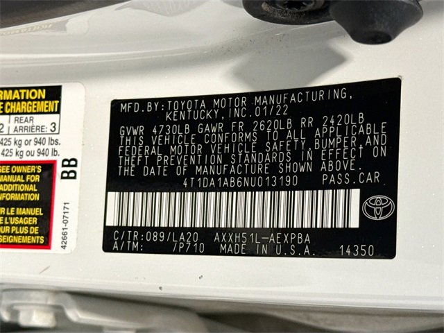 Certified 2022 Toyota Avalon Limited w/ Advanced Safety Package image 24