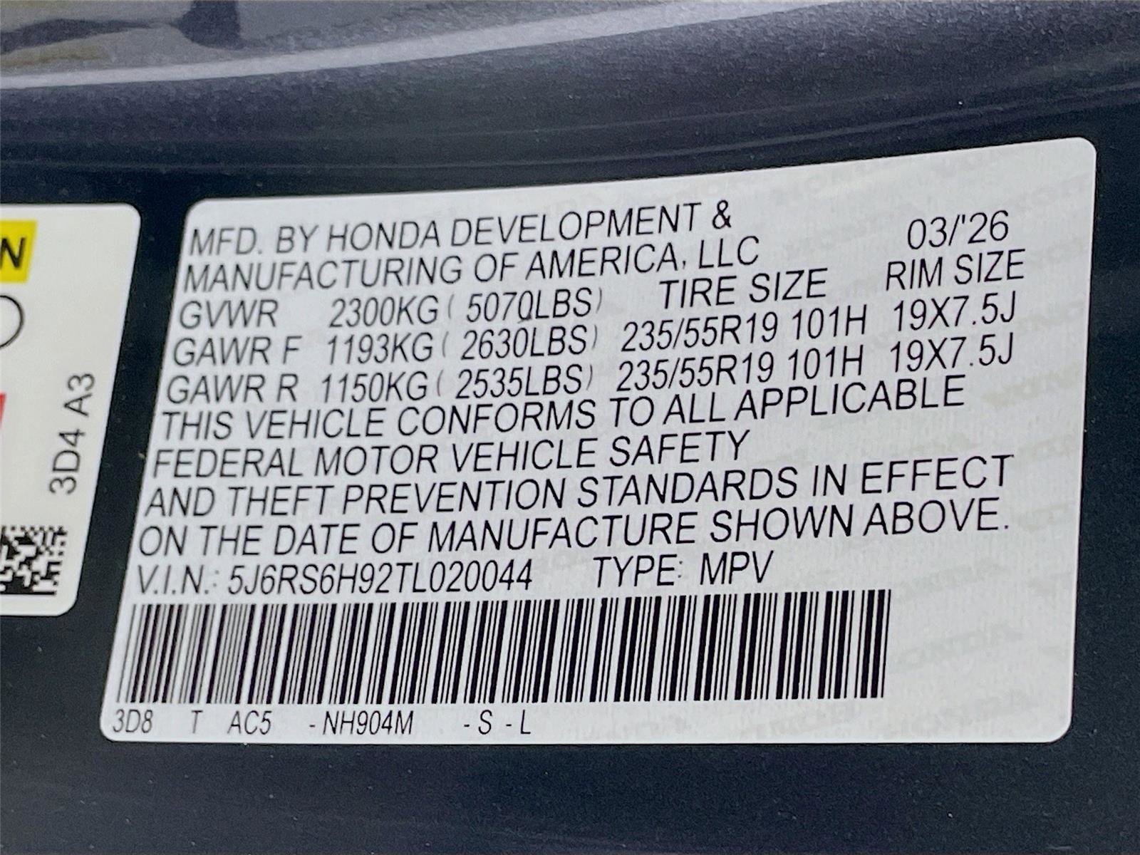 New 2026 Honda CR-V Sport Touring image 23