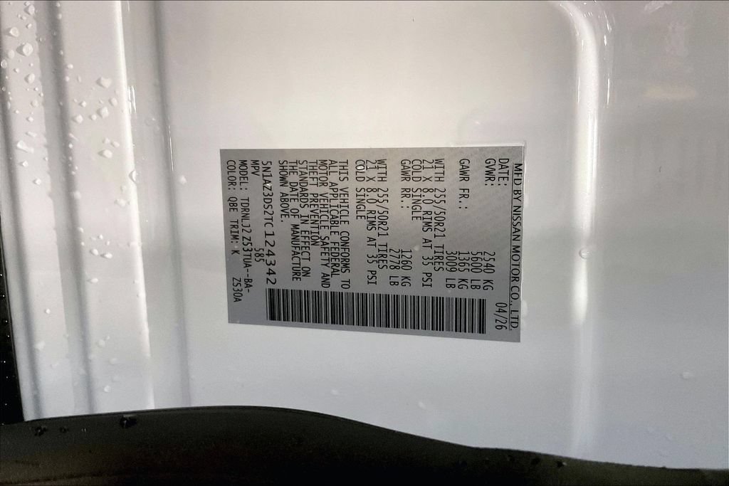 New 2026 Nissan Murano Platinum w/ Cargo Package AWD/4WD image 35