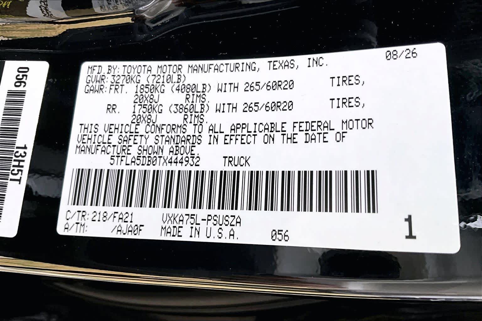 New 2026 Toyota Tundra SR5 w/ SX Package AWD/4WD image 21