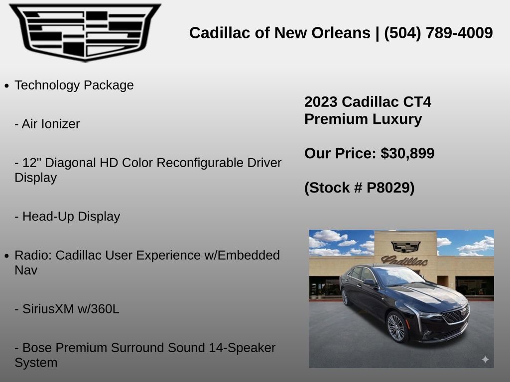 Used 2023 Cadillac CT4 Premium Luxury AWD/4WD image 6