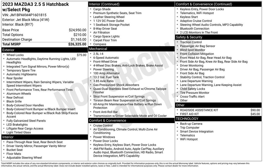 Certified 2023 MAZDA MAZDA3 s image 32