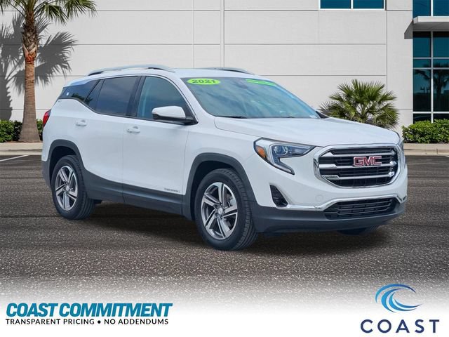 Used 2021 GMC Terrain SLT w/ Infotainment Package II FWD image 3