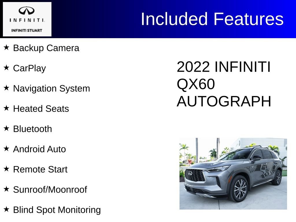 Used 2022 INFINITI QX60 Autograph w/ Cargo Package video 2