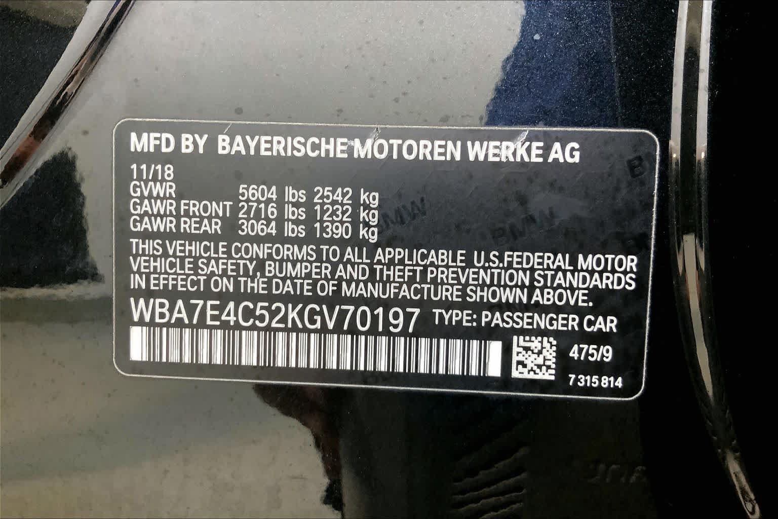 Used 2019 BMW 740i xDrive w/ M Sport Package AWD/4WD image 36