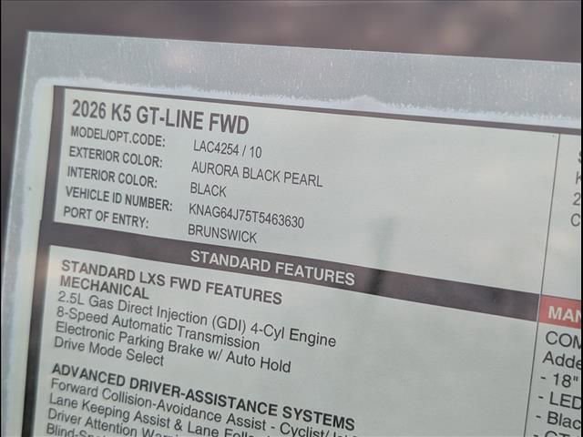 Certified 2026 Kia K5 GT-Line image 14