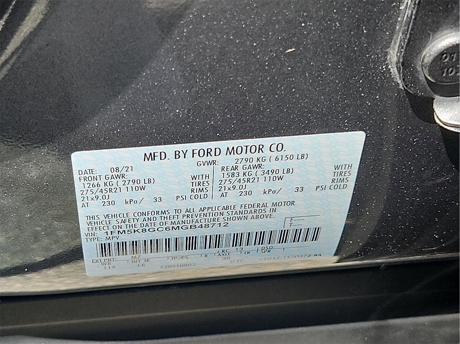Certified 2021 Ford Explorer ST w/ Equipment Group 401A AWD/4WD image 24