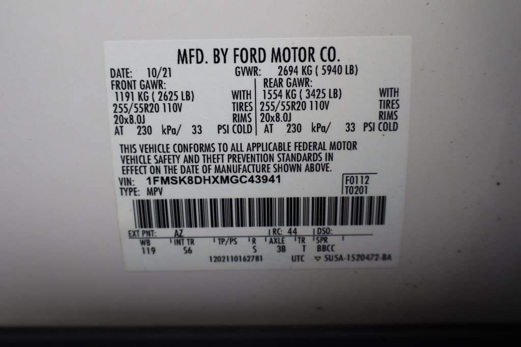 Used 2021 Ford Explorer XLT w/ Equipment Group 202A image 34