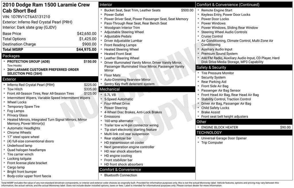 Used 2010 Dodge Ram 1500 Truck Laramie w/ Protection Group image 38