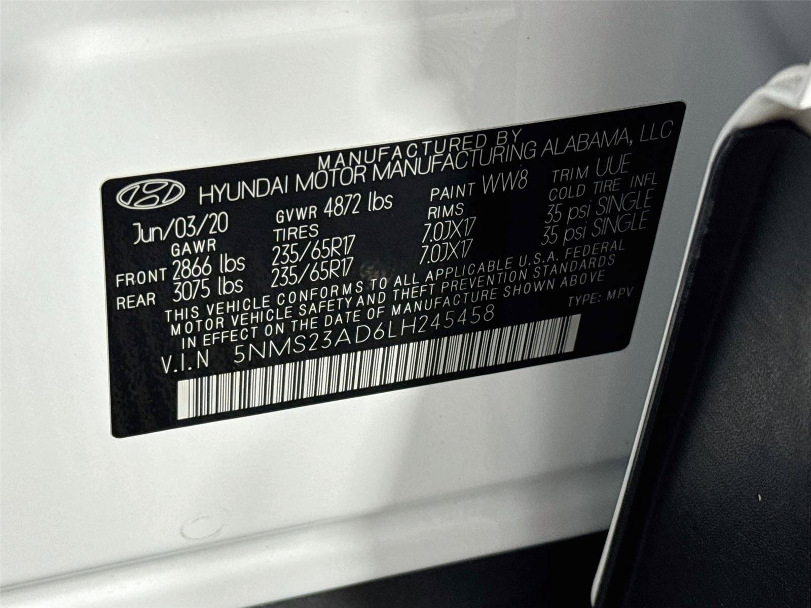 Used 2020 Hyundai Santa Fe SE FWD image 30