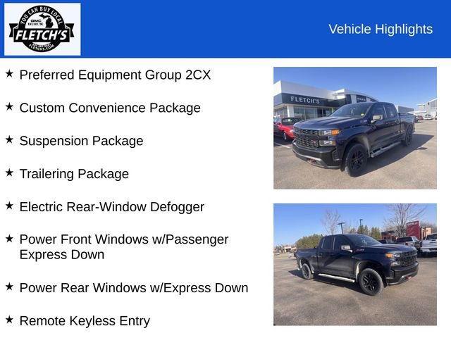 Used 2019 Chevrolet Silverado 1500 Custom Trail Boss w/ Custom Convenience Package AWD/4WD image 2