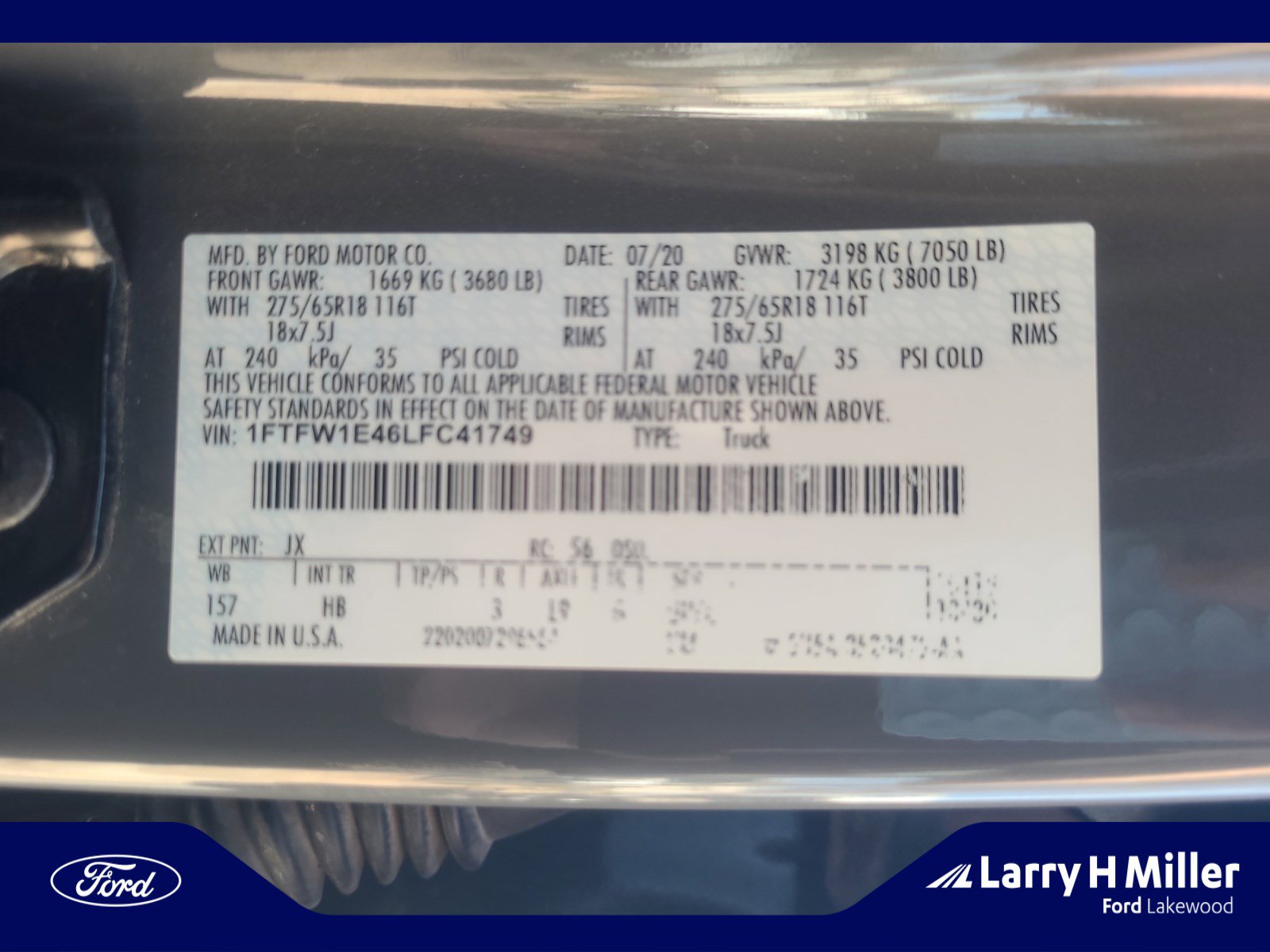 Used 2020 Ford F150 Lariat w/ Equipment Group 502A Luxury image 25