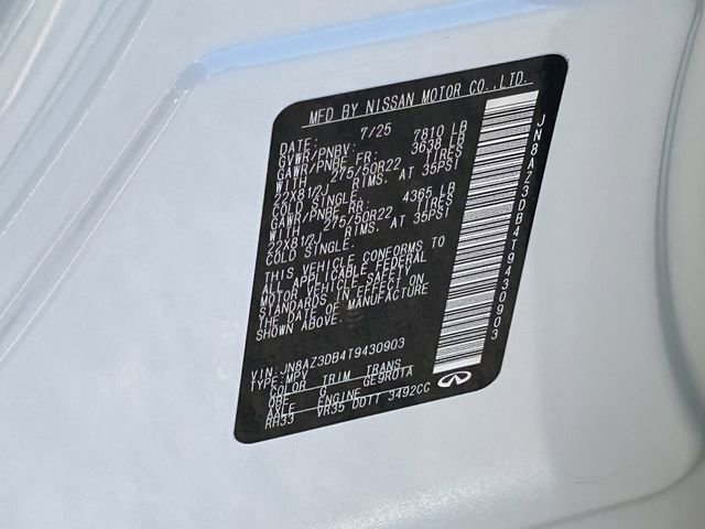 New 2026 INFINITI QX80 Sport w/ Sport Exterior Package image 31