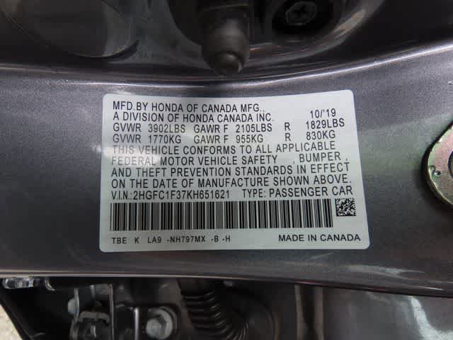 Used 2019 Honda Civic EX image 26