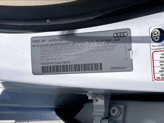 Used 2016 Audi A6 2.0T Premium Plus w/ Premium Plus Package FWD image 30