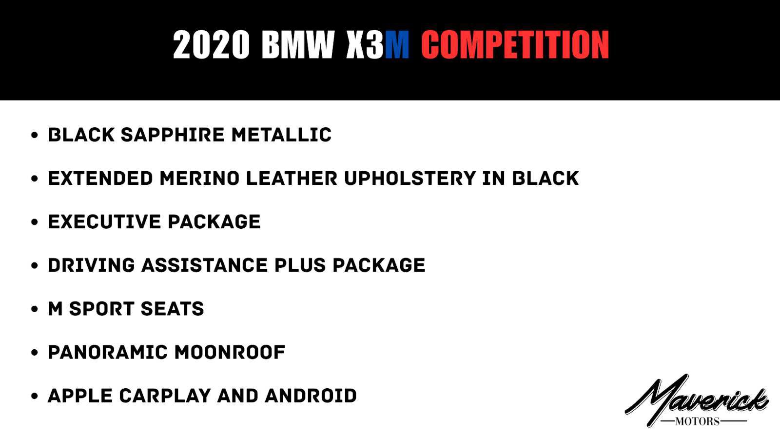 Used 2020 BMW X3 M w/ Executive Package AWD/4WD image 2