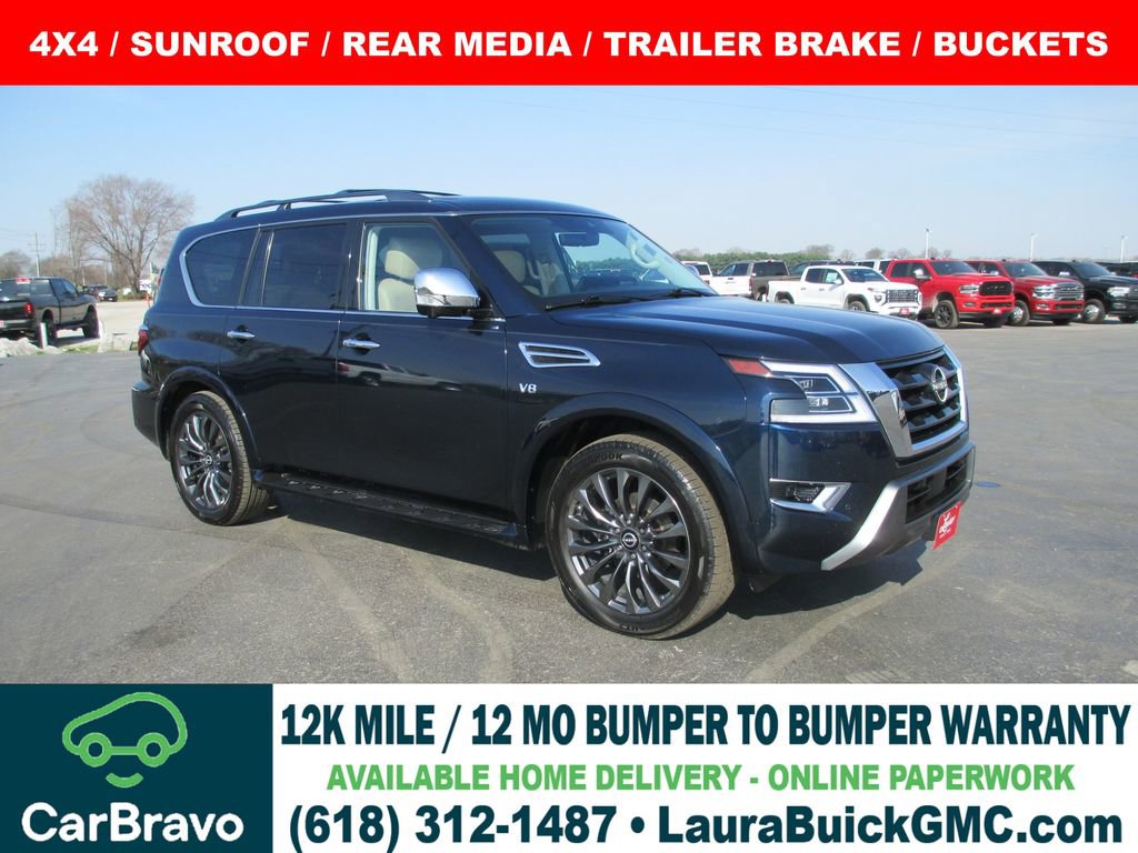 Used 2022 Nissan Armada Platinum w/ Captain's Chairs Package image 1