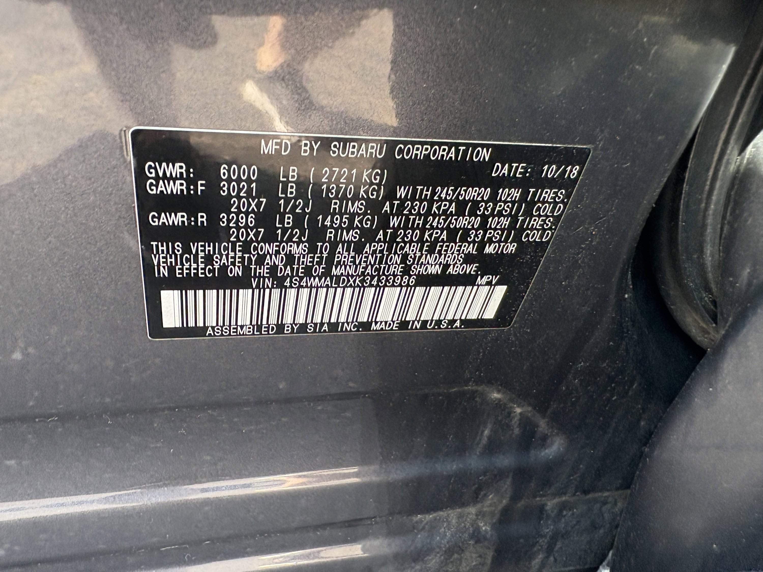 Used 2019 Subaru Ascent Limited AWD/4WD image 41