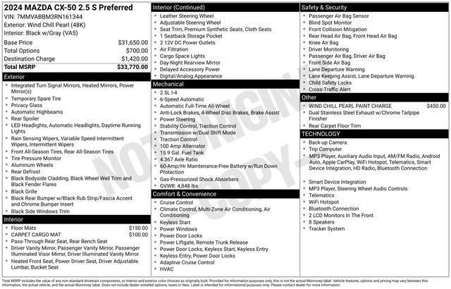 Certified 2024 MAZDA CX-50 AWD 2.5 S w/ Preferred Package image 5