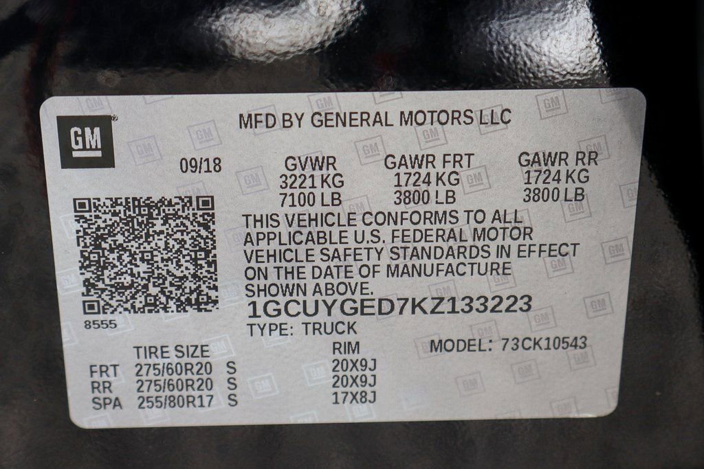Used 2019 Chevrolet Silverado 1500 LTZ w/ LTZ Plus Package AWD/4WD image 54