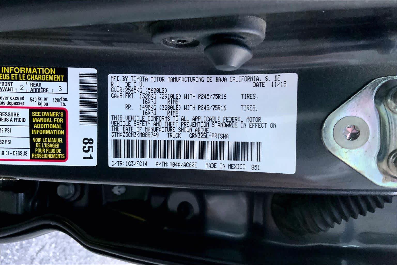 Used 2019 Toyota Tacoma SR5 RWD image 31