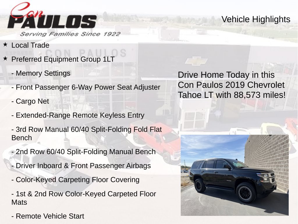 Used 2019 Chevrolet Tahoe LT AWD/4WD image 7