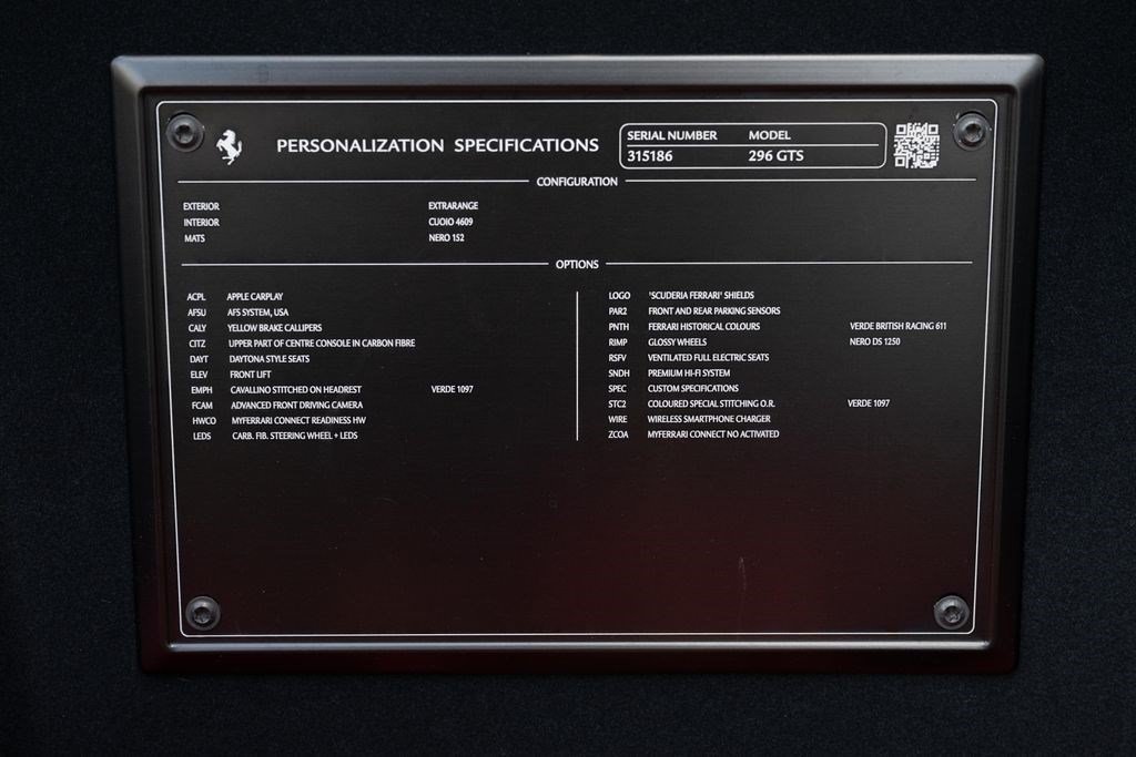 Used 2025 Ferrari 296 GTS RWD image 17